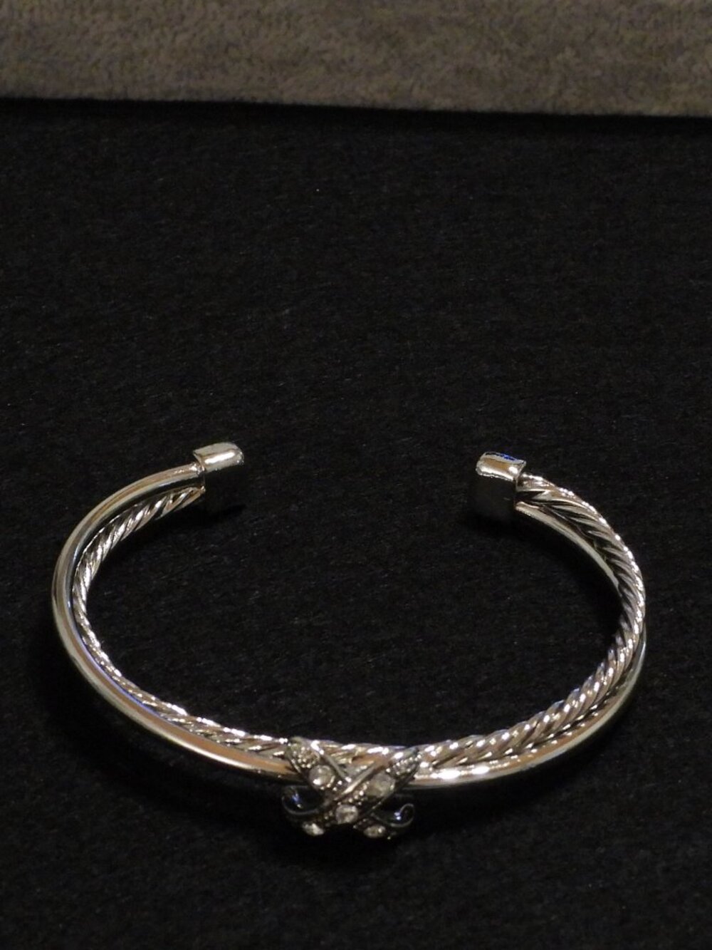 Vintage Rhinestone Cuff Bracelet